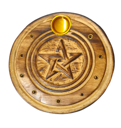 Stojan Pentagram v dvojitom kruhu