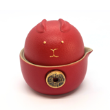 Cestovná čajová súprava Červená mačka