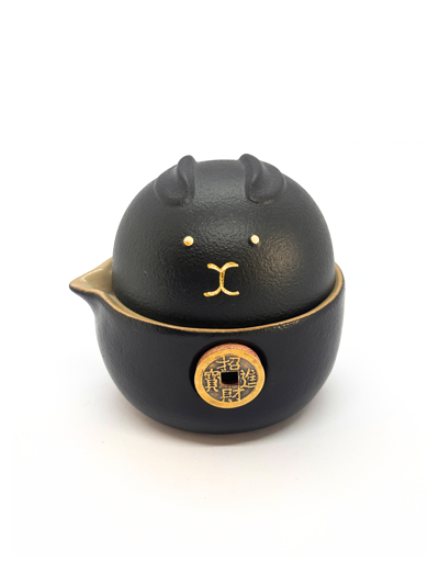 Cestovná čajová súprava Čierna Mačka