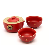 Cestovná čajová súprava Červená mačka