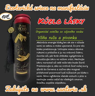 Manifestačná sviečka KÚZLO LÁSKY