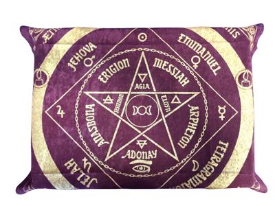 Obrus živlový pentagram bordový 78x78cm