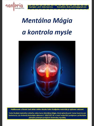 Mentálna Mágia a kontrola mysle Skriptá