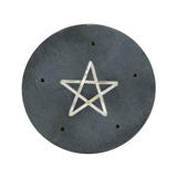 Kameninový stojan s pentagramom (čierny)