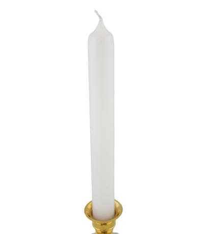 Plnofarebná sviečka biela