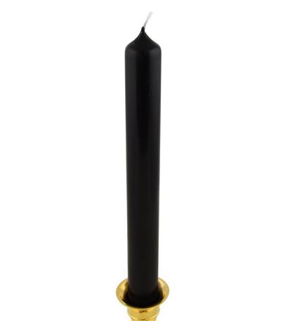 Plnofarebná sviečka čierna