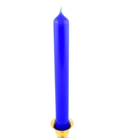 Plnofarebná sviečka modrá